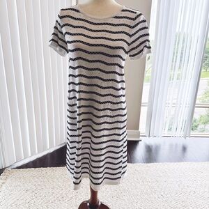 John & Jenn black and white stripe dress